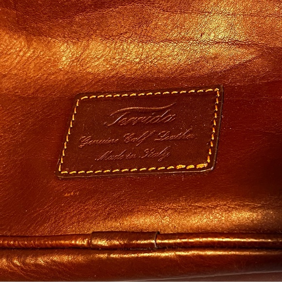 *Made in Italy* Terrida Leather Travel Toiletry Case Zipper - Retail $180 - Picture 6 of 7